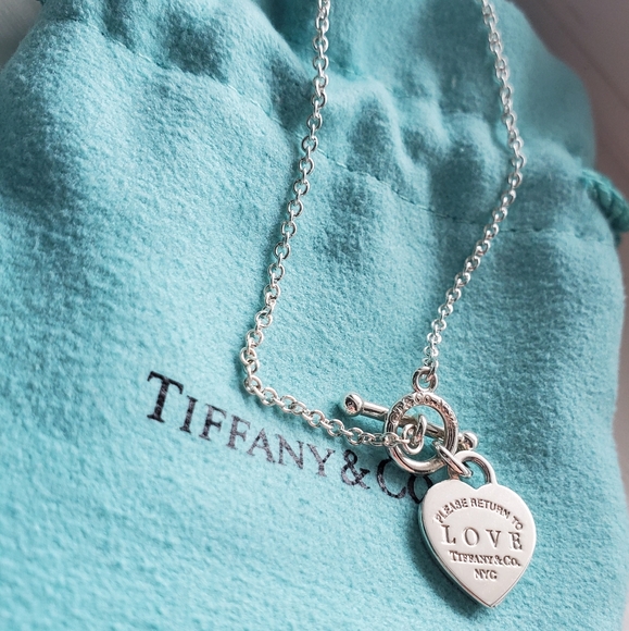 Sold Retired Tiffany Love Heart Toggle Bracelet - Picture 3 of 7